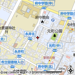 広島県府中市元町557周辺の地図