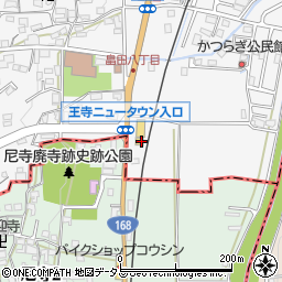 ローソン王寺畠田四丁目店周辺の地図