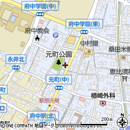 広島県府中市元町493周辺の地図