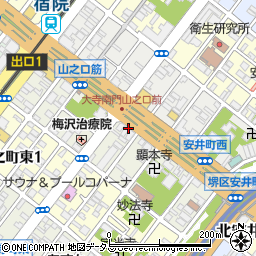 大衆焼肉こじま 大阪堺宿院店周辺の地図