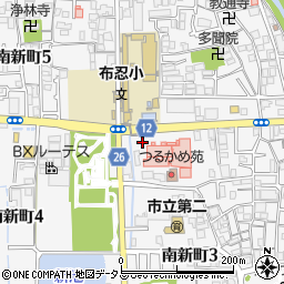 大阪府松原市南新町周辺の地図