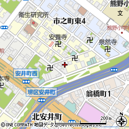 朝日プラザ堺東周辺の地図