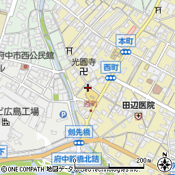 広島県府中市府中町864周辺の地図