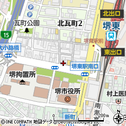 市羽整骨院　堺東院周辺の地図