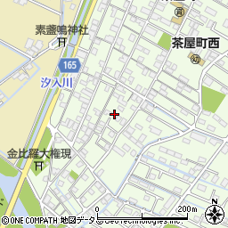岡山県倉敷市茶屋町150周辺の地図