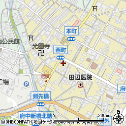 広島県府中市府中町838周辺の地図