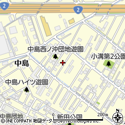 岡山県倉敷市中島1760周辺の地図