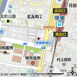 大阪府堺市堺区中瓦町2丁周辺の地図