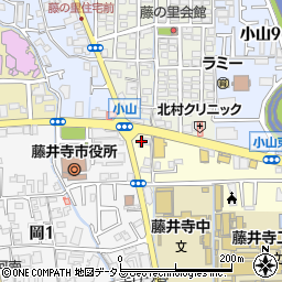 ａｕショップ藤井寺小山店周辺の地図