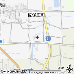 奈良県天理市佐保庄町455-1周辺の地図