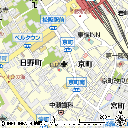 三重県松阪市京町214-3周辺の地図