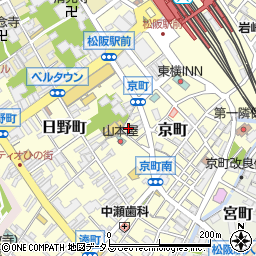 三重県松阪市京町214-2周辺の地図