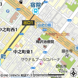 中井青雲堂周辺の地図