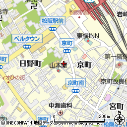 三重県松阪市京町214周辺の地図