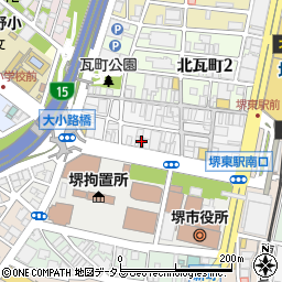 三井のリハウス　堺東センター周辺の地図