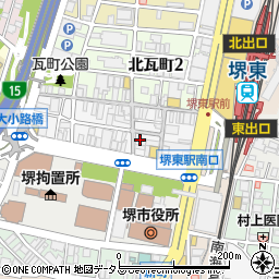 炙屋くろ万 堺東店周辺の地図