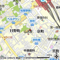 三重県松阪市京町214-16周辺の地図