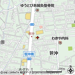 明修塾笹沖校周辺の地図