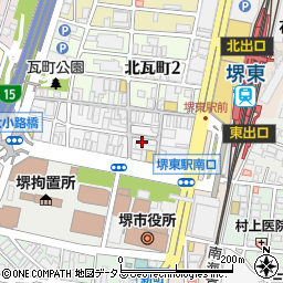 串かつ新世界 堺東店周辺の地図