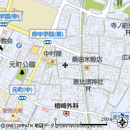 広島県府中市元町388周辺の地図