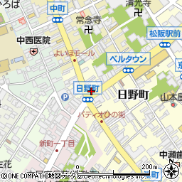 虎屋ういろ松阪店周辺の地図