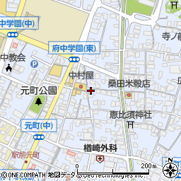 広島県府中市元町387周辺の地図
