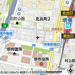 ホルモン肉問屋 小川商店 堺東店周辺の地図