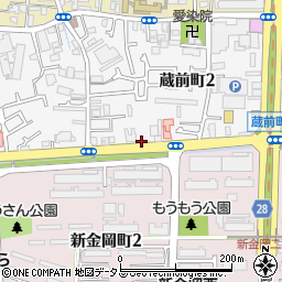 リパーク堺市蔵前町２丁駐車場周辺の地図