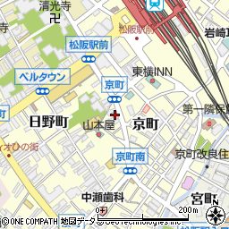 三重県松阪市京町214-6周辺の地図