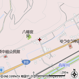 広島県福山市神辺町上御領1352-3周辺の地図