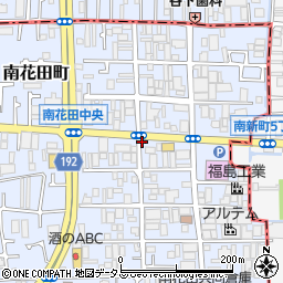 ファミリーマート堺南花田町東店周辺の地図