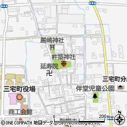 杵築神社周辺の地図