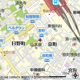 三重県松阪市京町214-1周辺の地図