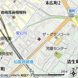 三重県松阪市末広町1丁目246周辺の地図