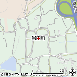 三重県松阪市岩内町周辺の地図