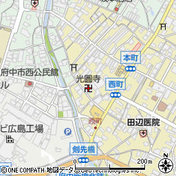 広島県府中市府中町824周辺の地図