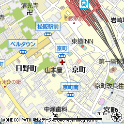 三重県松阪市京町214-7周辺の地図