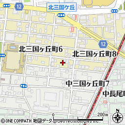 大阪府堺市堺区北三国ヶ丘町7丁1周辺の地図