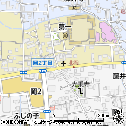 ファミリーマート藤井寺北岡店周辺の地図