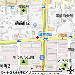 トヨタレンタリース大阪新金岡店周辺の地図