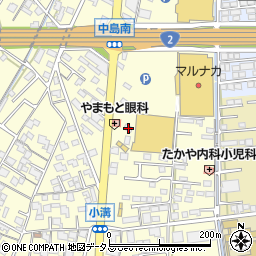 岡山県倉敷市中島2542周辺の地図