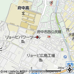 広島県府中市目崎町694周辺の地図