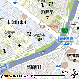 泉然寺周辺の地図