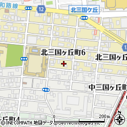 大阪府堺市堺区北三国ヶ丘町6丁周辺の地図