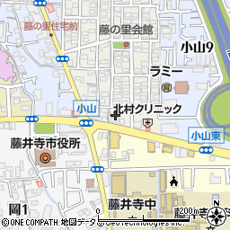 大阪府藤井寺市小山藤の里町1周辺の地図