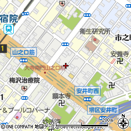 大阪府堺市堺区大町東周辺の地図