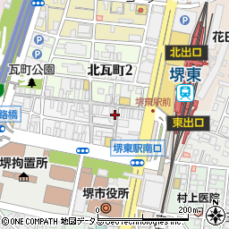 松屋 堺東銀座街店周辺の地図