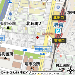 大衆酒場 どんがめ 堺東店周辺の地図