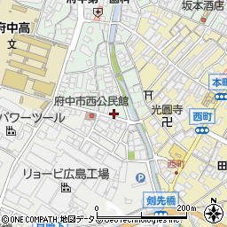 広島県府中市出口町1077周辺の地図