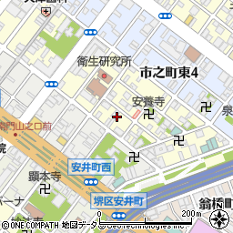 大阪中小企業経営センター　青色申告会周辺の地図